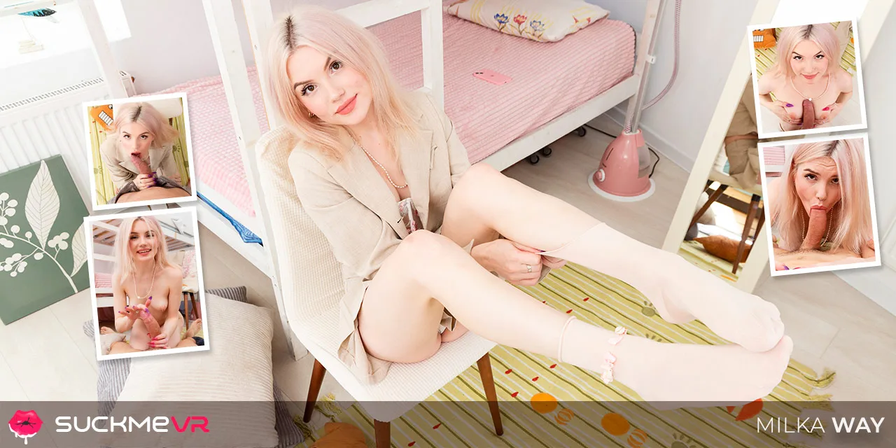 Perfect Blonde Doll Milka Way And Her Heavenly Sex Skills - Suck Me VR